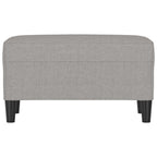 Panca Grigio chiaro 70x35x41 cm in Tessuto