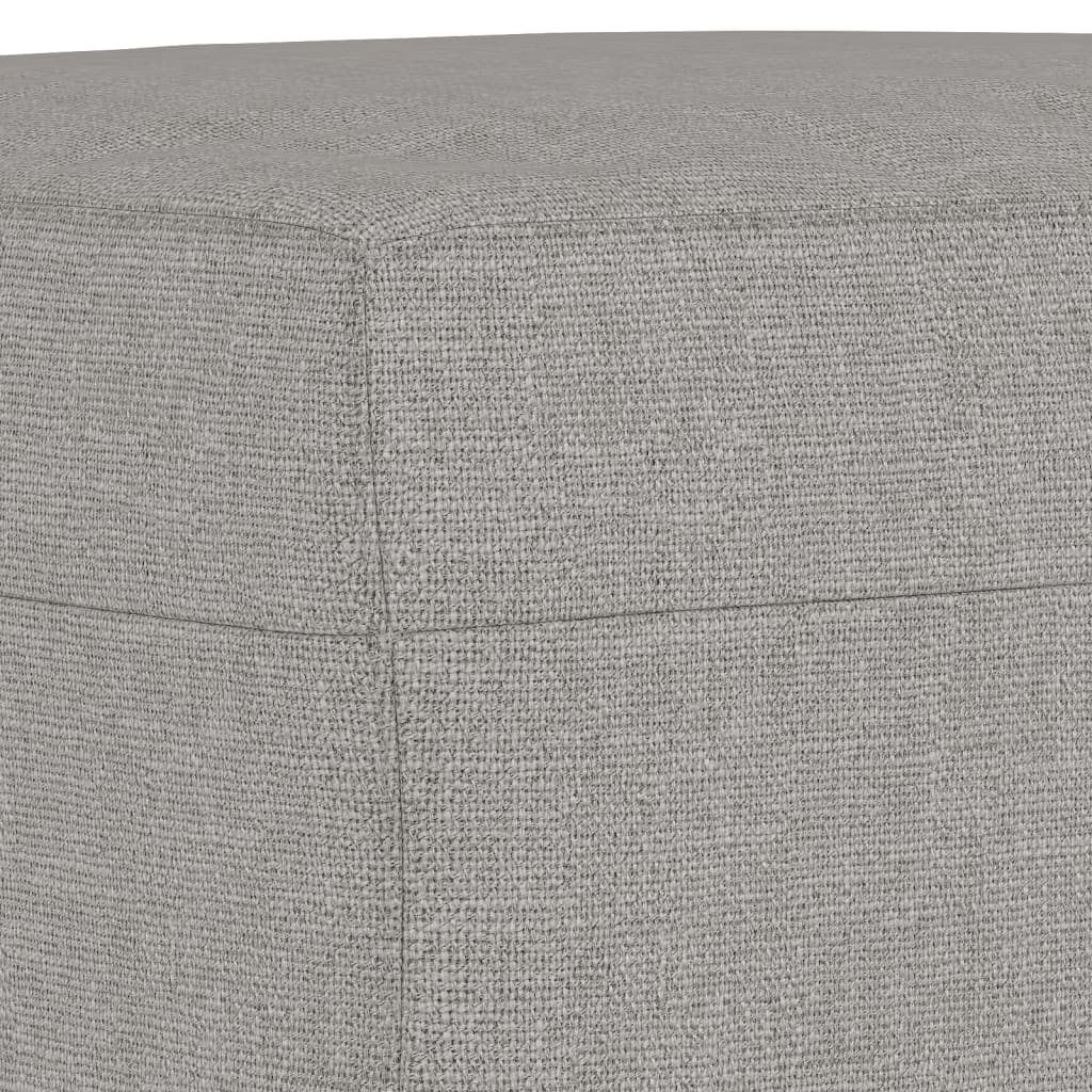 Panca Grigio chiaro 70x35x41 cm in Tessuto