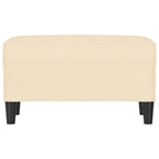 Panca crema 70x35x41 cm in Tessuto