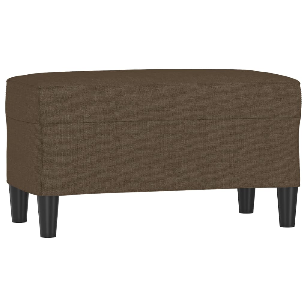 Panca Marrone 70x35x41 cm in Tessuto