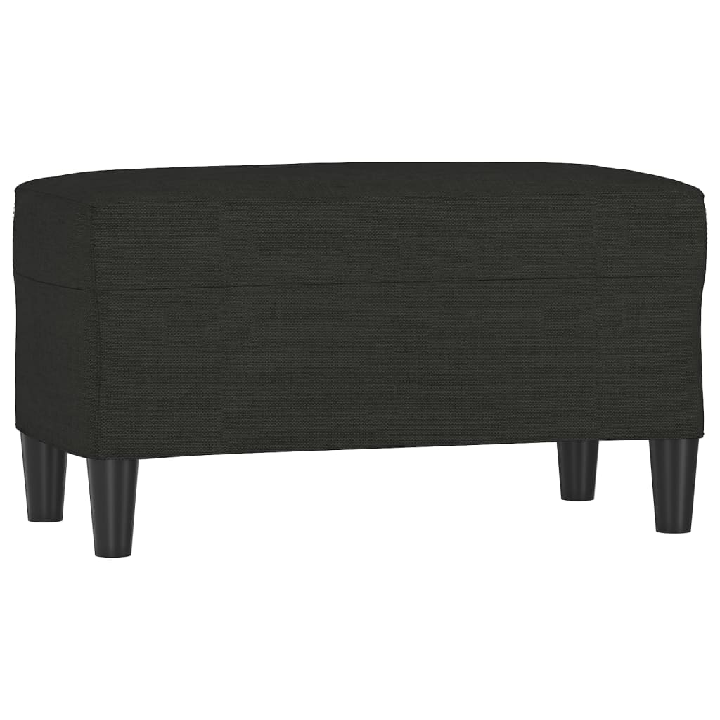 Panca Nero 70x35x41 cm in Tessuto