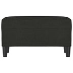 Panca Nero 70x35x41 cm in Tessuto