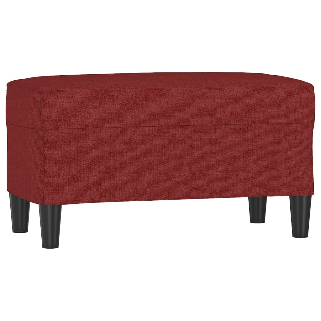 Panca Rosso Vino 70x35x41 cm in Tessuto