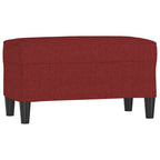 Panca Rosso Vino 70x35x41 cm in Tessuto