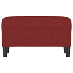 Panca Rosso Vino 70x35x41 cm in Tessuto