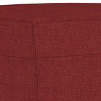 Panca Rosso Vino 70x35x41 cm in Tessuto
