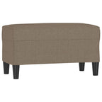 Panca tortora 70x35x41 cm in Tessuto