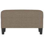 Panca tortora 70x35x41 cm in Tessuto