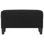Panca Nera 70x35x41 cm in Similpelle