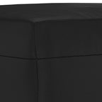 Panca Nera 70x35x41 cm in Similpelle