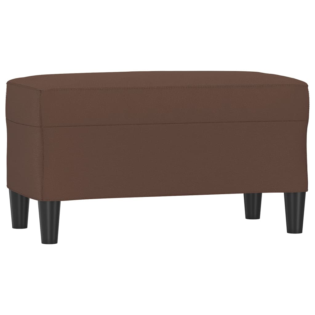 Panca Marrone 70x35x41 cm in Similpelle