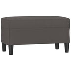 Panca Grigia 70x35x41 cm in Similpelle
