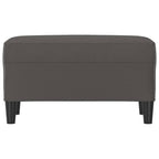 Panca Grigia 70x35x41 cm in Similpelle