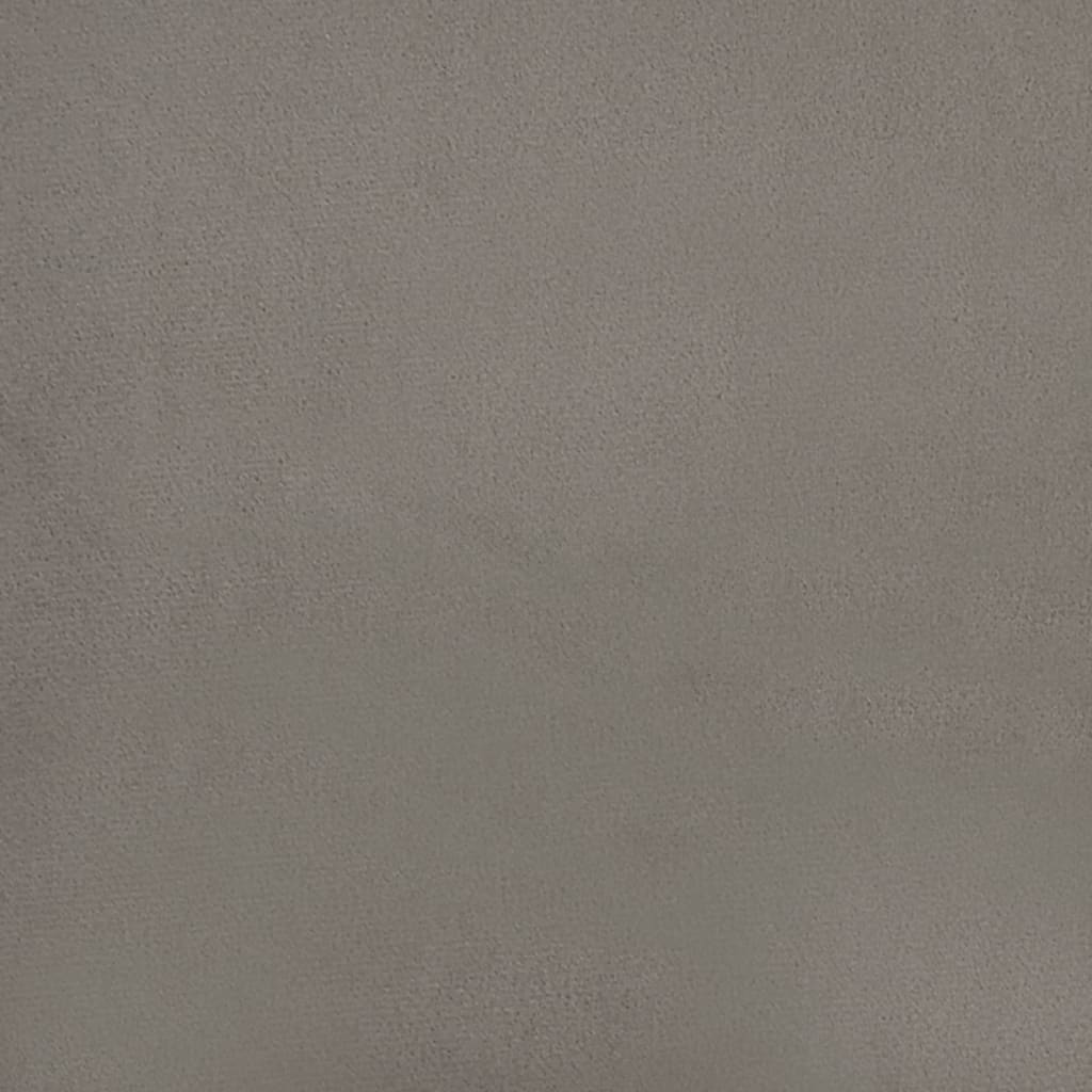Panca Grigio Chiaro 70x35x41 cm in Velluto