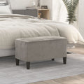 Panca Grigio Chiaro 70x35x41 cm in Velluto