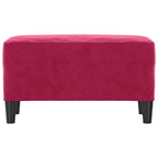 Panca Rosso Vino 70x35x41 cm in Velluto