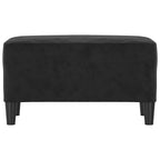 Panca Nera 70x35x41 cm in Velluto
