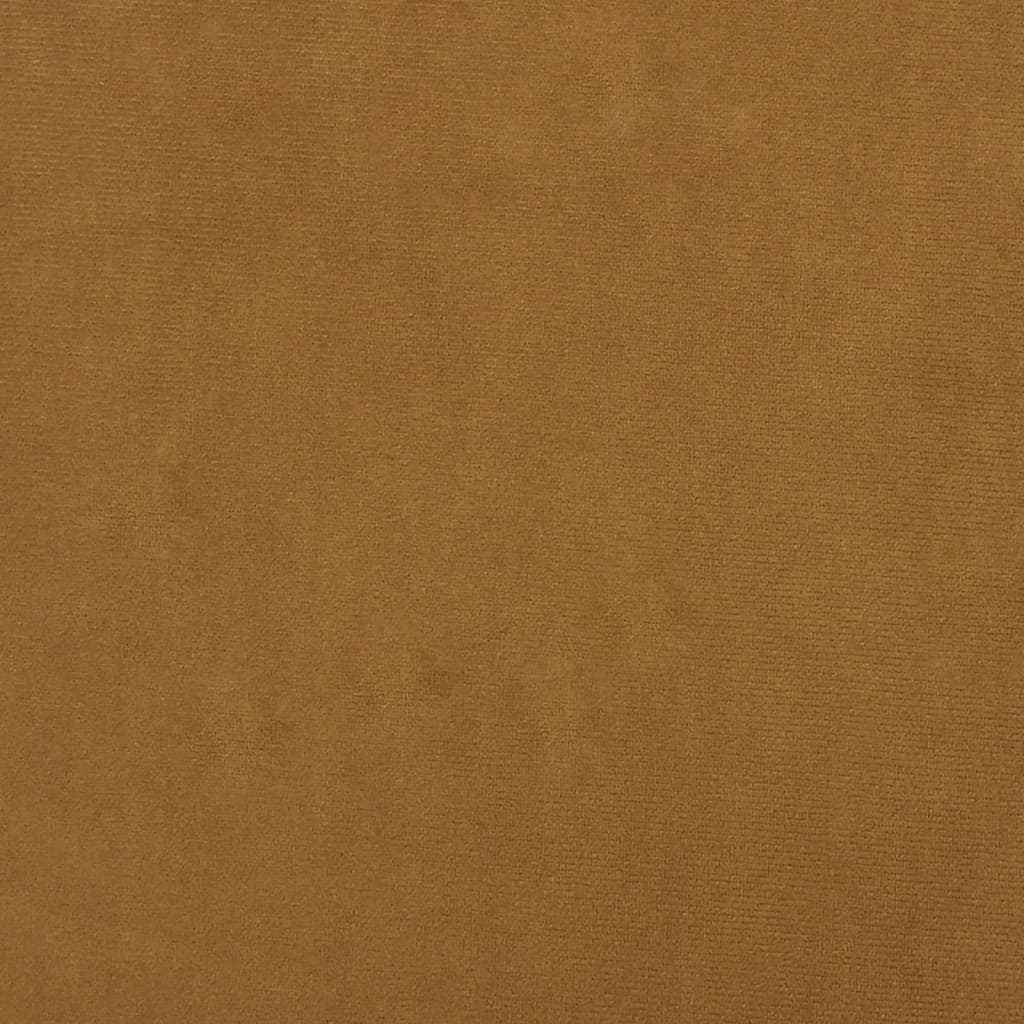 Panca Marrone 70x35x41 cm in Velluto