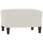 Panca crema 70x35x41 cm in Velluto