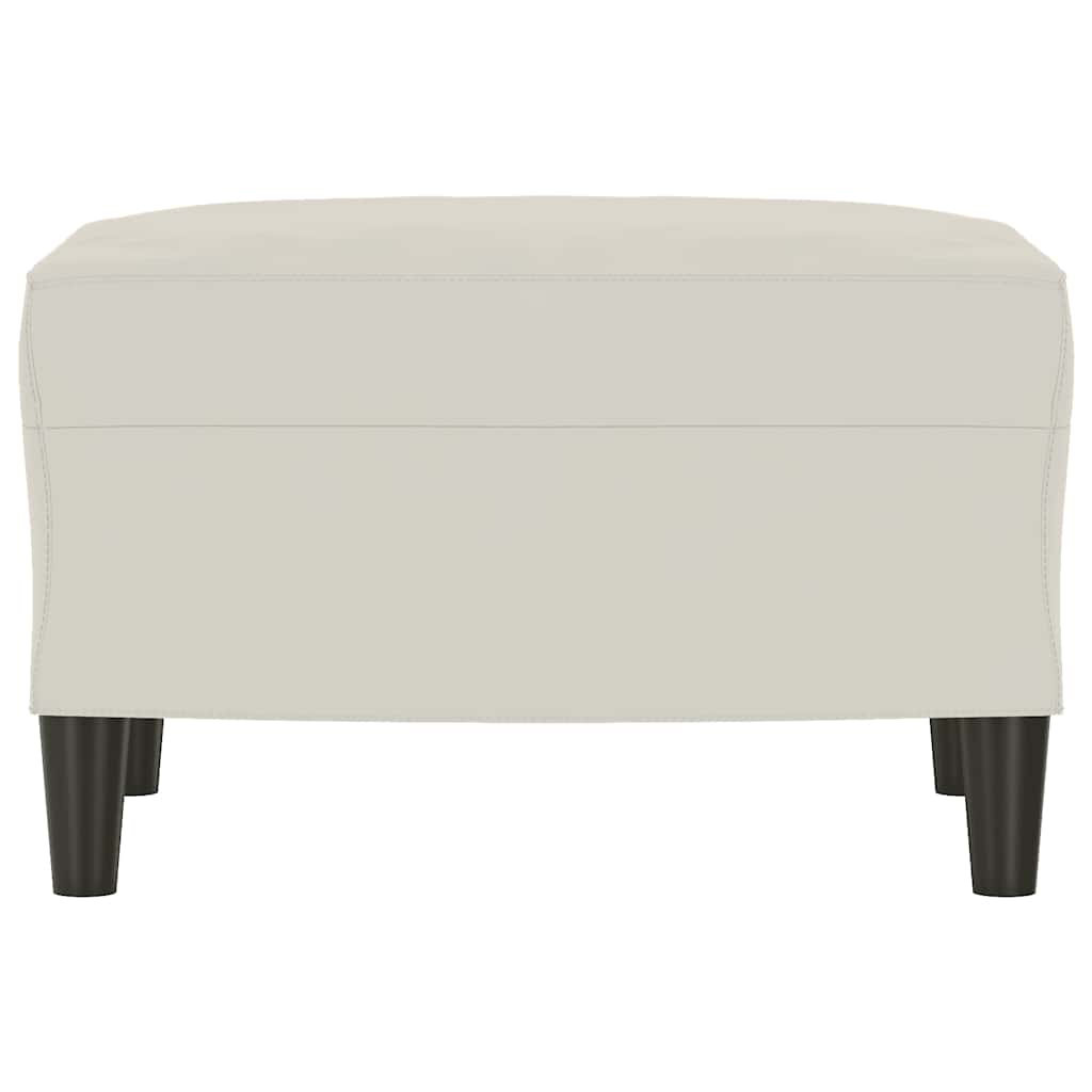 Panca crema 70x35x41 cm in Velluto