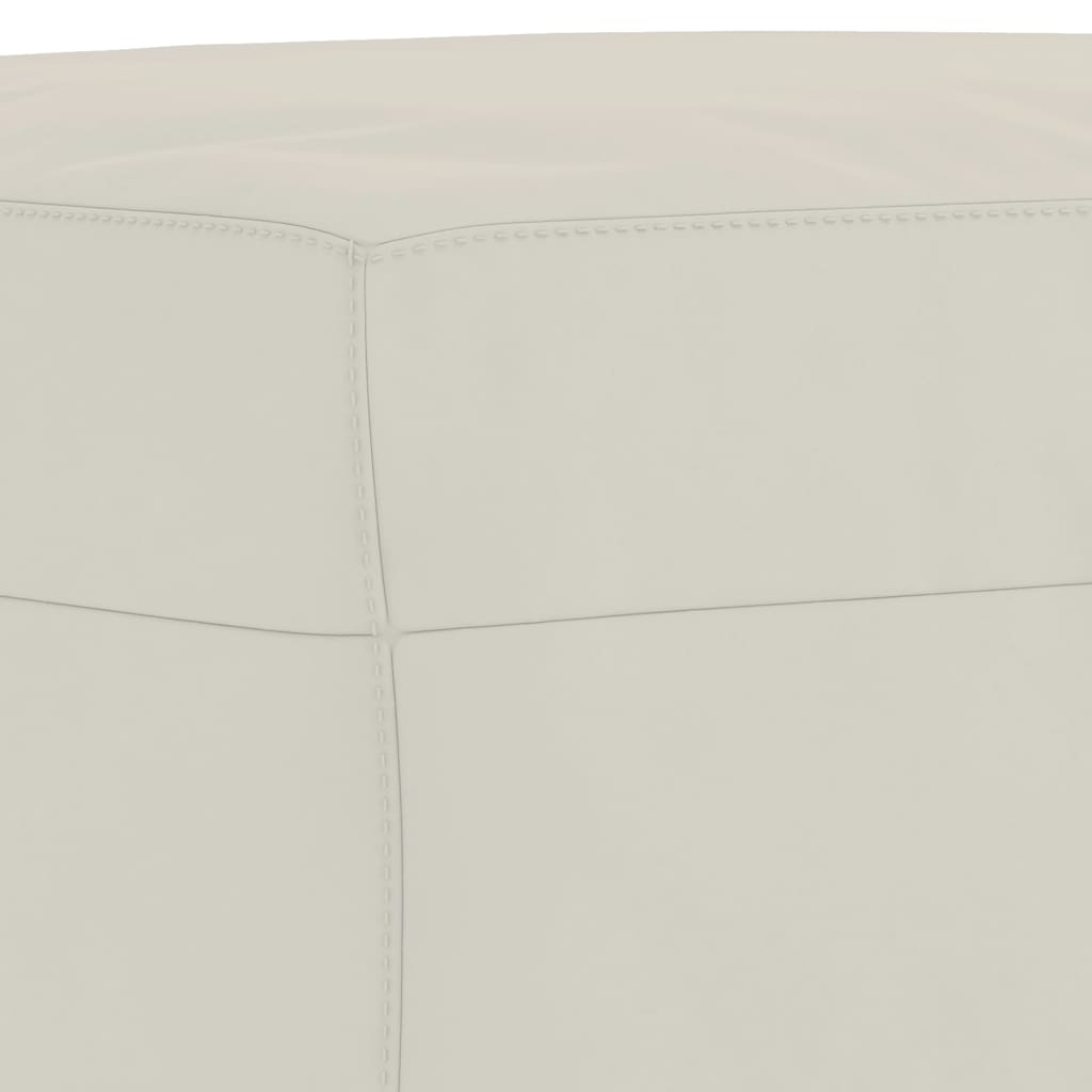 Panca crema 70x35x41 cm in Velluto