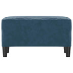 Panca Blu 70x35x41 cm in Velluto