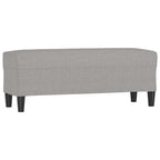 Panca Grigio chiaro 100x35x41 cm in Tessuto
