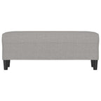 Panca Grigio chiaro 100x35x41 cm in Tessuto