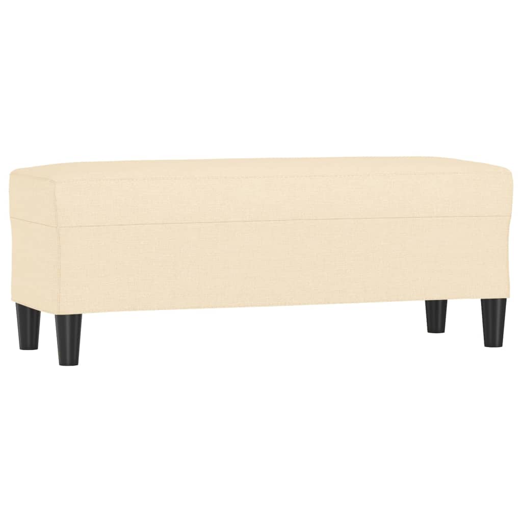 Panca Crema 100x35x41 cm in Tessuto