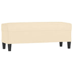 Panca Crema 100x35x41 cm in Tessuto