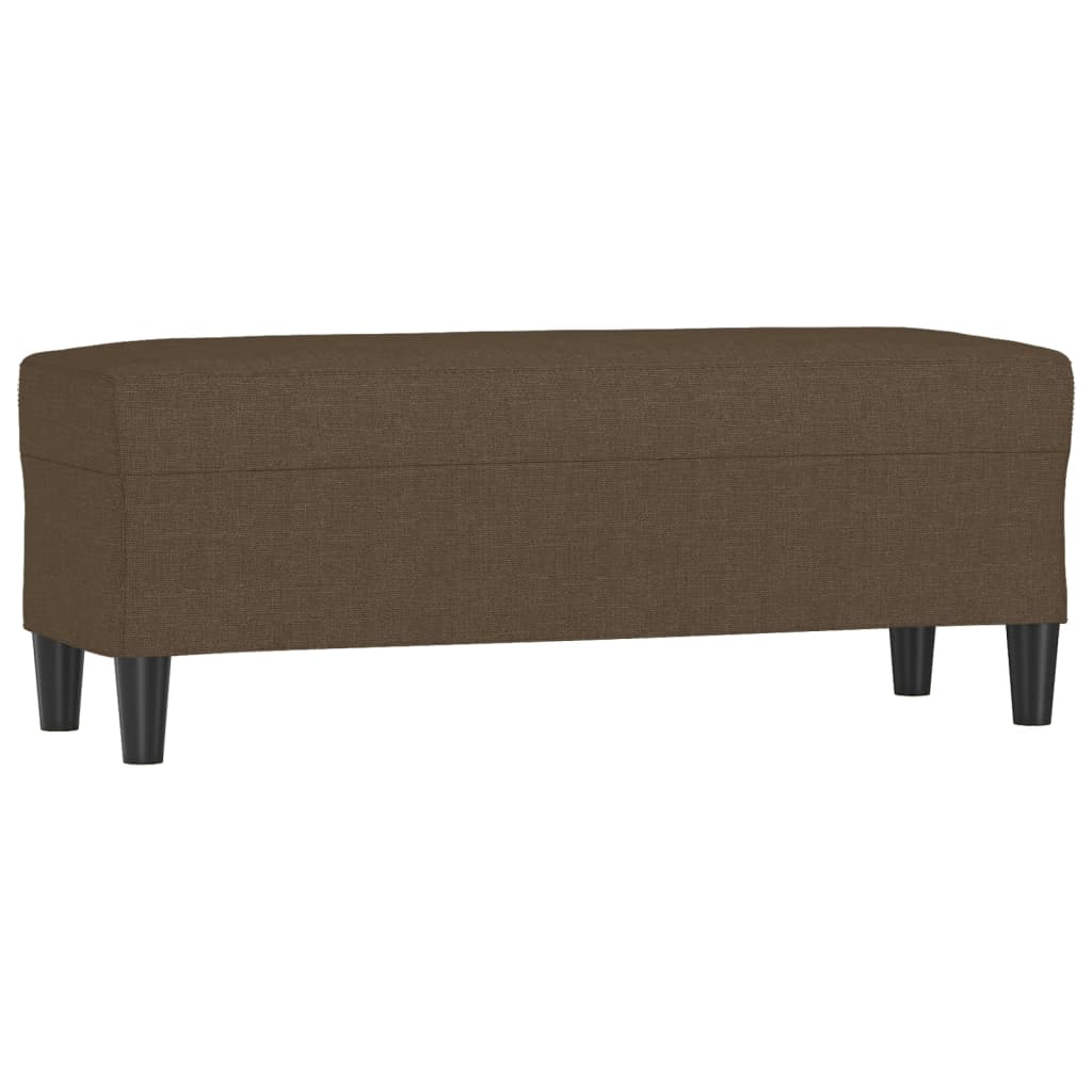 Panca Marrone 100x35x41 cm in Tessuto