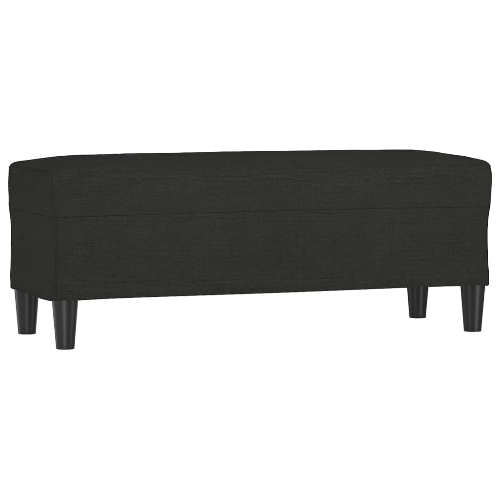 Panca Nera 100x35x41 cm in Tessuto