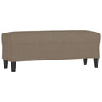 Panca Tortora 100x35x41 cm in Tessuto