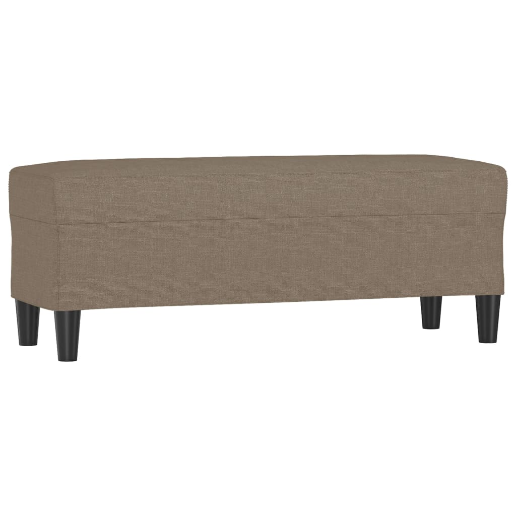 Panca Tortora 100x35x41 cm in Tessuto