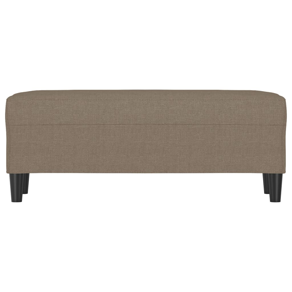 Panca Tortora 100x35x41 cm in Tessuto