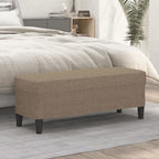 Panca Tortora 100x35x41 cm in Tessuto