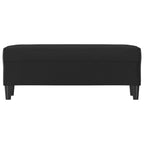Panca Nera 100x35x41 cm in Similpelle