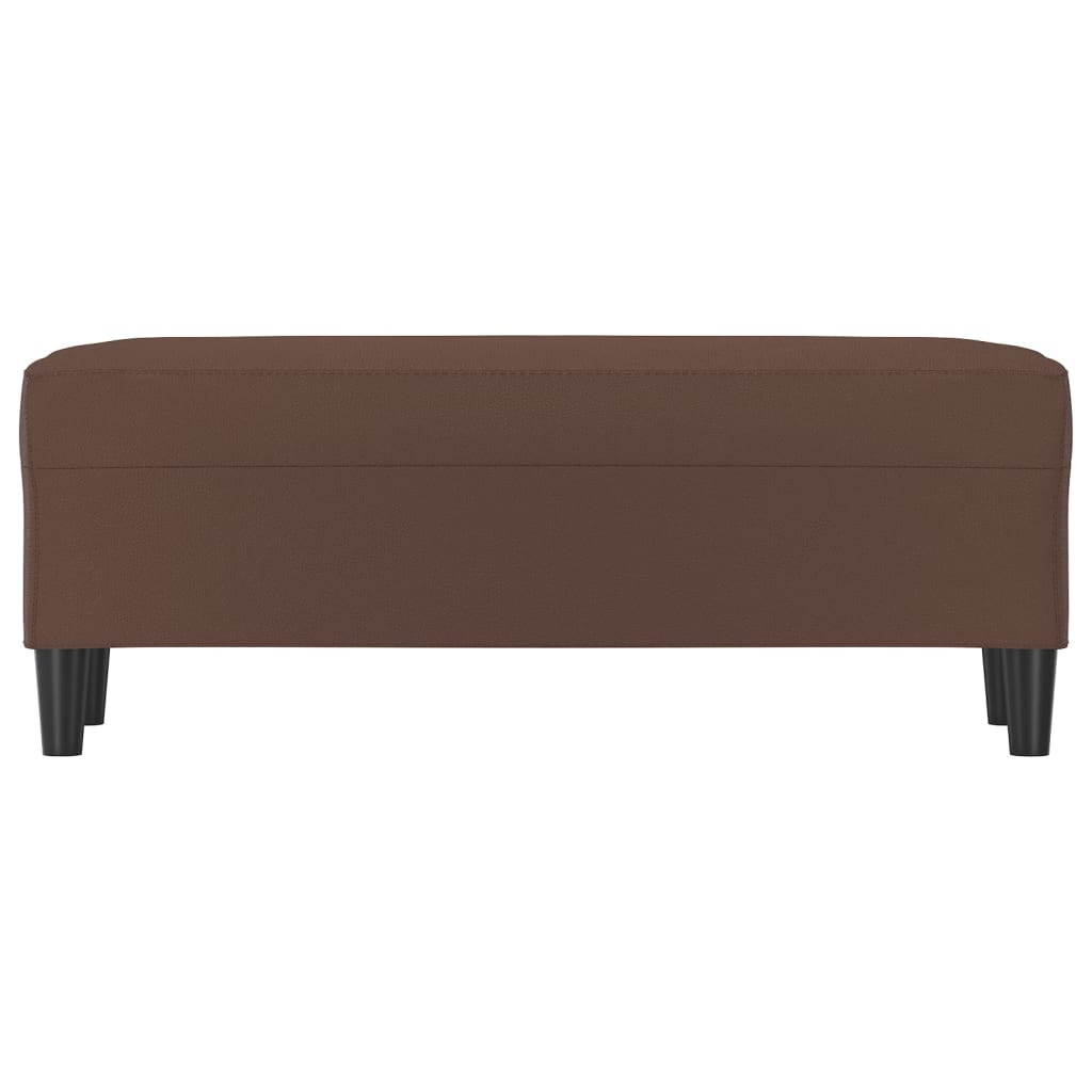 Panca Marrone 100x35x41 cm in Similpelle