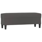Panca Grigia 100x35x41 cm in Similpelle