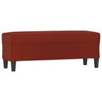 Panca Rosso Vino 100x35x41 cm in Similpelle
