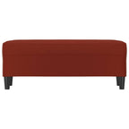 Panca Rosso Vino 100x35x41 cm in Similpelle