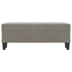 Panca Grigio chiaro 100x35x41 cm in Velluto