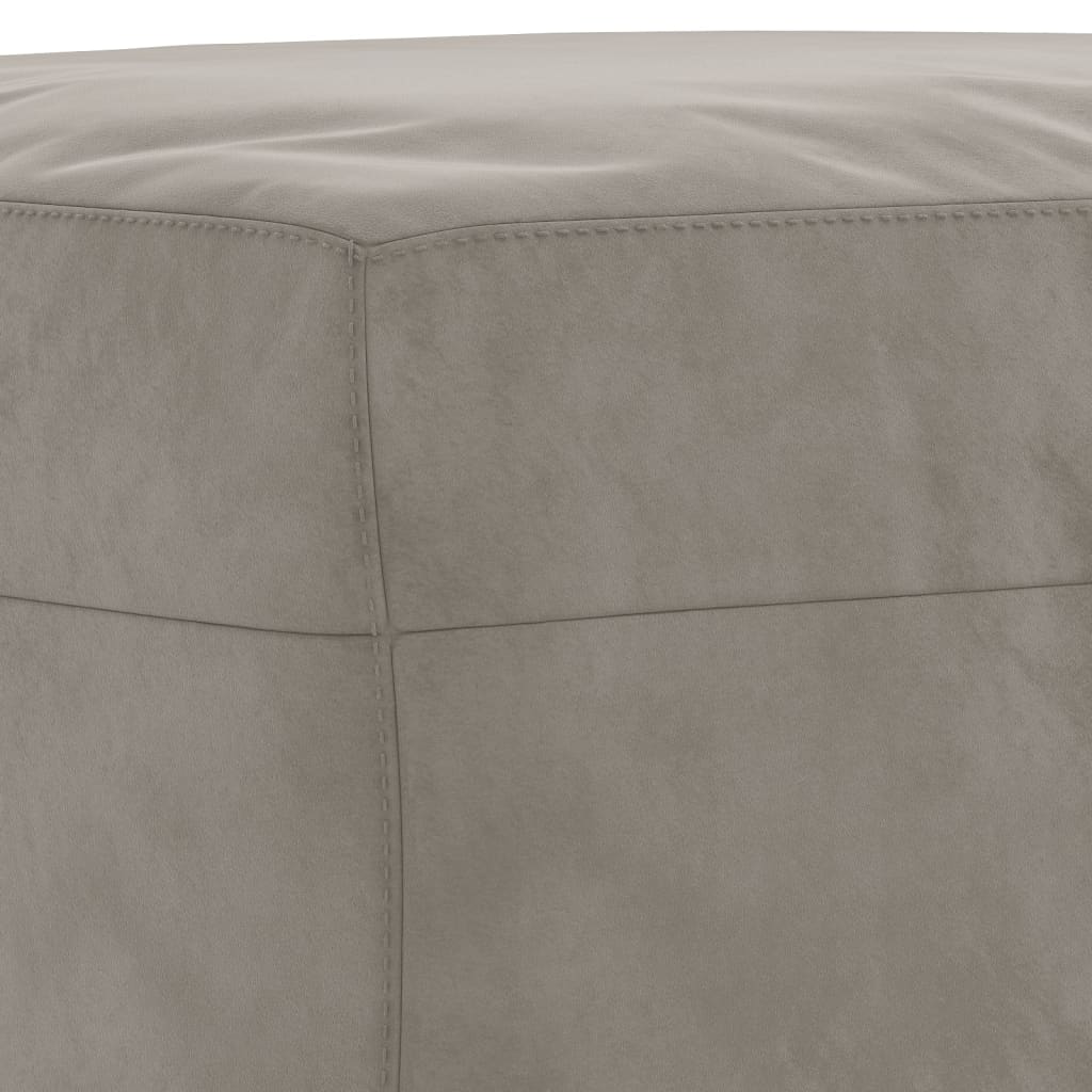 Panca Grigio chiaro 100x35x41 cm in Velluto