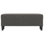 Panca Grigio Scuro 100x35x41 cm in Velluto