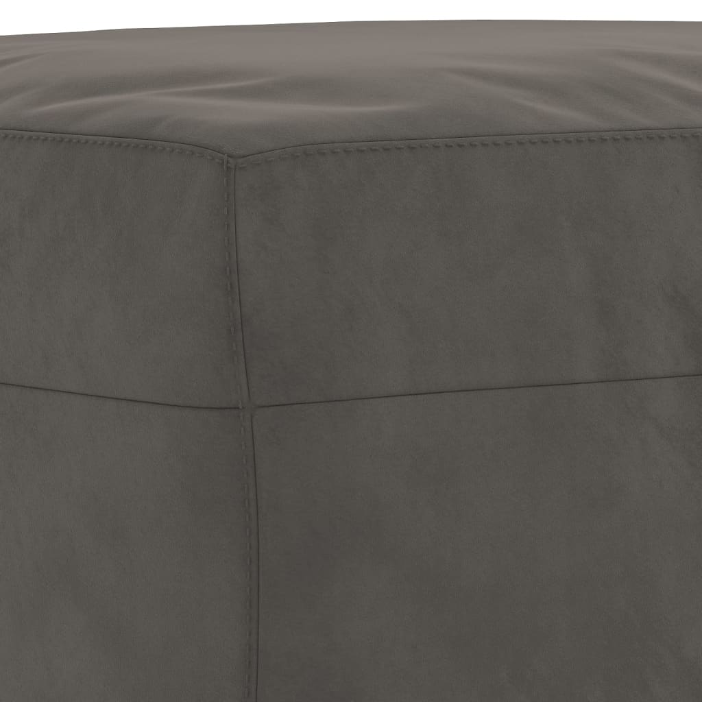 Panca Grigio Scuro 100x35x41 cm in Velluto