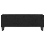 Panca Nero 100x35x41 cm in Velluto