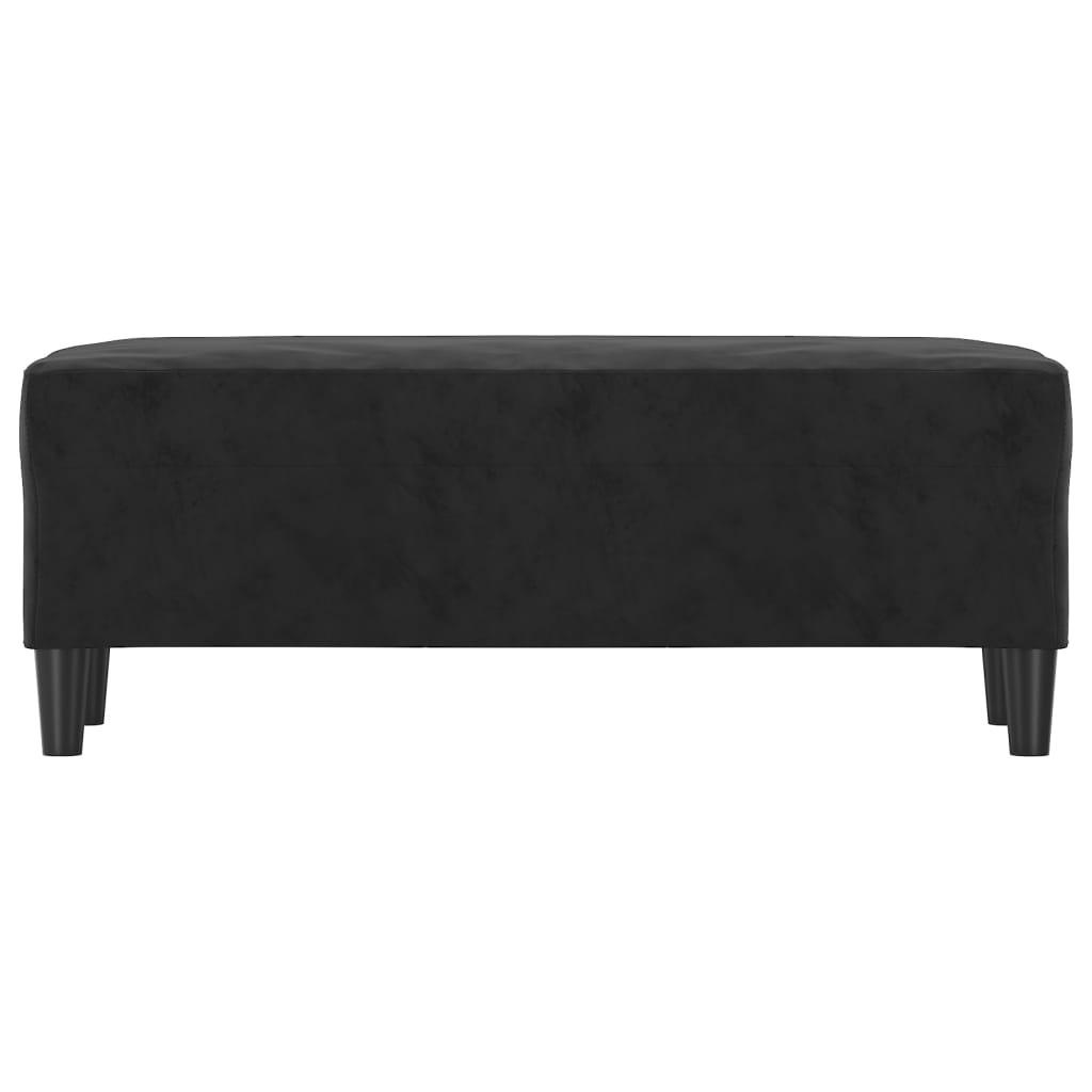 Panca Nero 100x35x41 cm in Velluto