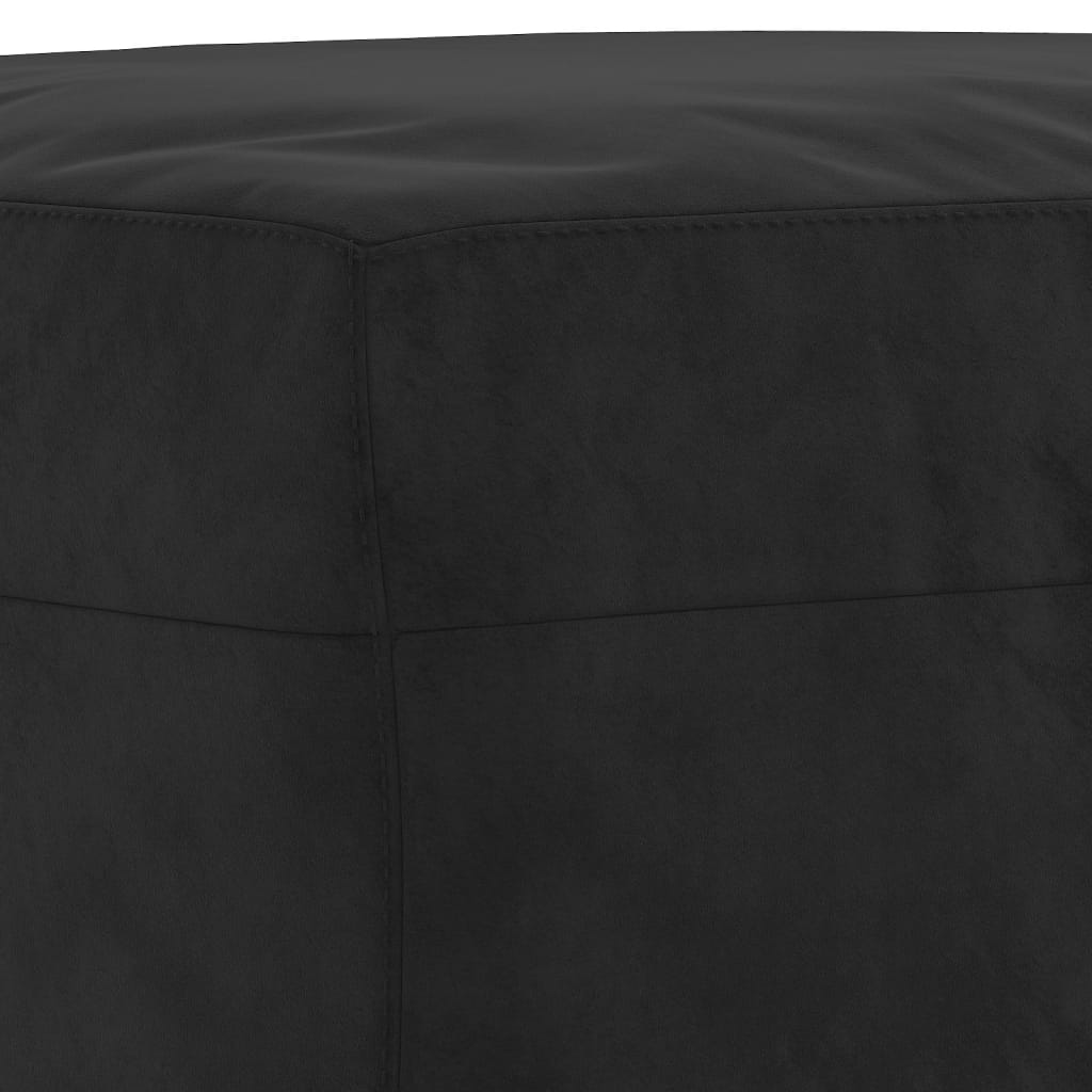 Panca Nero 100x35x41 cm in Velluto
