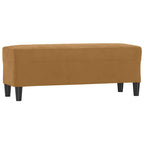 Panca marrone 100x35x41 cm in Velluto