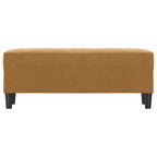 Panca marrone 100x35x41 cm in Velluto